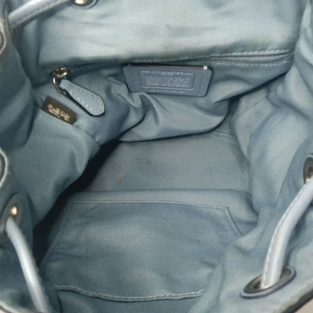 Coach Mini Billie Backpack all-leather Pale Blue F37621